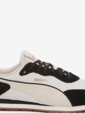 Puma Cream & Black Retro Runner
